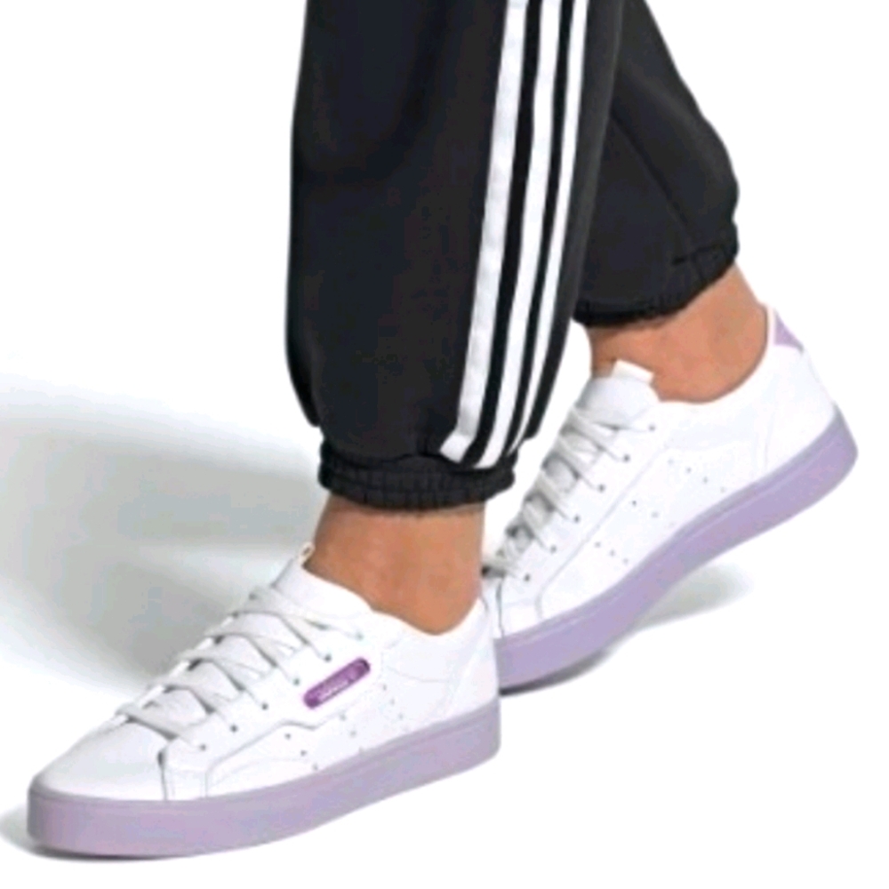 adidas Women's Sneakers in White and Lavender